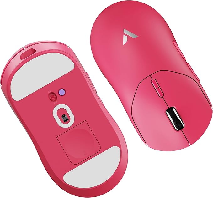 Rapoo VT MAX Lightweight Wireless Gaming Mouse, PAW3950 Ultimate Sensor,750H Battery Life, 8K Polling, 45K DPI, Dual-Mode 2.4G/USB-C, Esports Grade Performance Mouse for PC/Mac (VT2 MAX, Pink)
