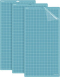 REALIKE LightGrip Cutting Mat Compatible with Cricut Maker 3/Maker 4/Maker/Explore 3/4/Air 2/Air/One(3 Mats,12x24 inch) Blue Light Adhesive Cut Mats for Crafts, Quilting, Sewing and All Arts