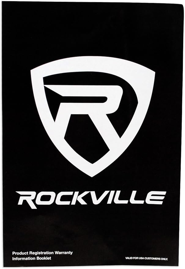 Rockville RMM-XLR Super Cardioid Dynamic Microphone, 600 Ohm, Metal Body, On/Off Switch, 10ft XLR Cable, Black Finish, for Live Performances and Vocals