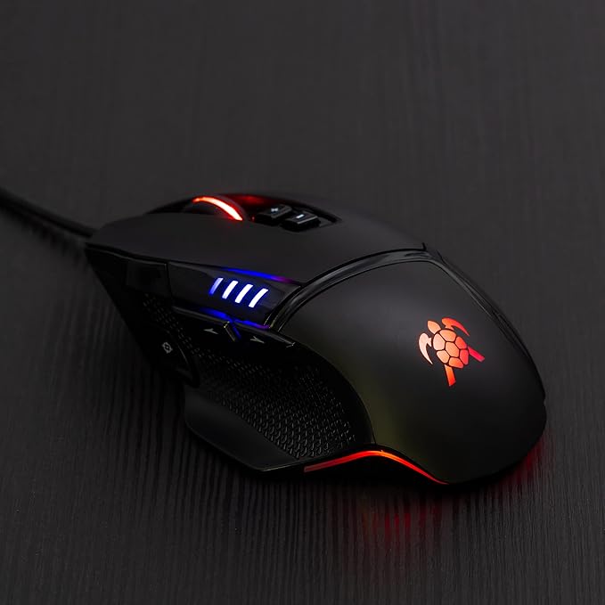 Super Slider V1 High Performance Wired Gaming Mouse, Adjustable DPI up to 19,000, RGB LED On-Board Memory, PC/MAC