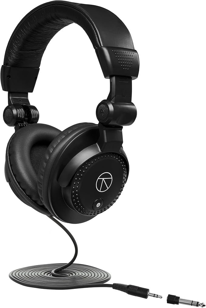 Rode 2X PodMic Dynamic Podcasting Microphones Bundle with H&A Broadcast Arms with Internal Springs and Integrated 10' XLR Cables, High-Performance Closed-Back Studio Monitor Headphones (6 Products)
