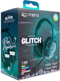 4Gamers Panther Gaming Headset Glitch - Teal, Compatible with PS4, PS5, Xbox, Switch & PC