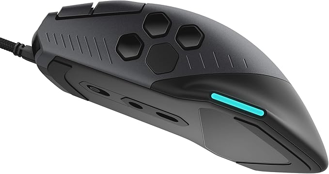 Alienware Gaming Mouse 510M RGB Gaming Mouse AW510M: 16, 000 DPI Optical Sensor - Alienfx RGB - 10 Buttons - Adjustable Scroll Wheel - Large Click Anywhere L/R Buttons