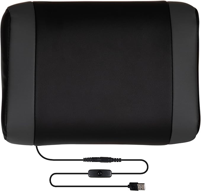 EMMA + OLIVER Black/Black Gaming Desk Set - Cup/Headset Holder/Reclining & Footrest