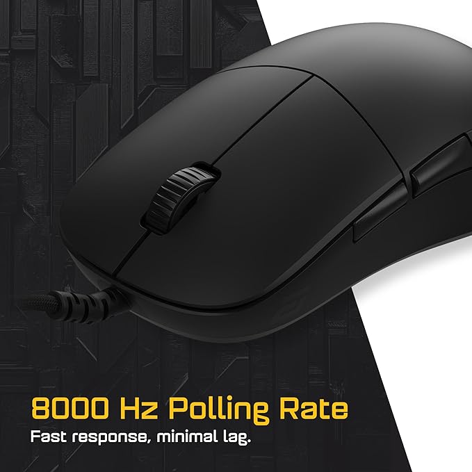 ENDGAME GEAR XM2 8k Gaming Mouse – 8000Hz Polling Rate, Kailh GX Switches, PixArt PAW3395 Sensor, Ultra-Light 52 g, Black Edition