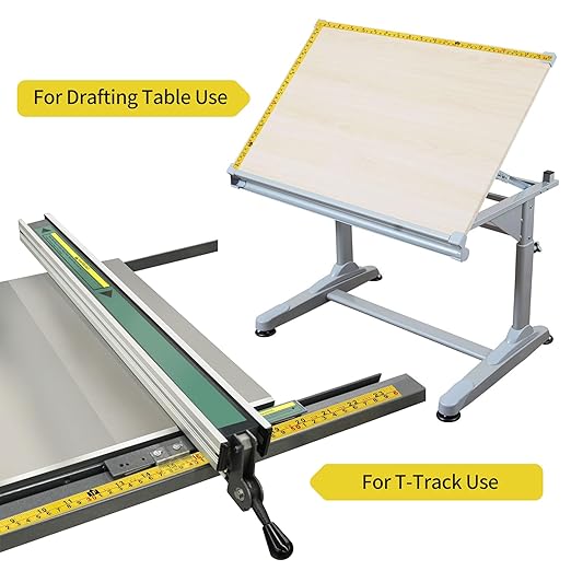 2 Packs Steel Self-Adhesive Measuring Tape, Right to Left Reading 310cm or 122-Inch Imperial and Metric Ruler Tape, 1/2-Inch Peel and Stick Tape Measure for Woodworking, Saw, Drafting Table, Yellow