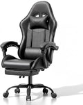 Ergonomic Gaming Chair, Desk Chair with Headrest & Lumbar Support, 90°-150° Reclining Backrest & Footrest, 361° Swivel Height Adjustable Computer Chair, High Back for Adults