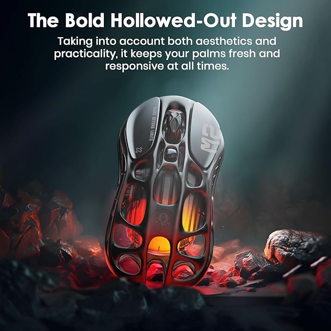 GravaStar Mercury M2 Wireless Gaming Mouse with GravaStar Alpha65 Robot Fast GaN Charger Block