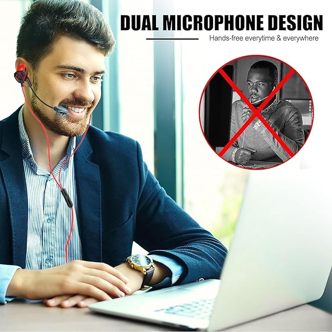 Gaming Headset with Microphone Wired Gaming Earbuds PC for One PS4 PS5 Nintendo Switch PlayStation 5 Games Mobile Phone,Detachable Earphones Noise Cancelling Gaming Headphones with Mic