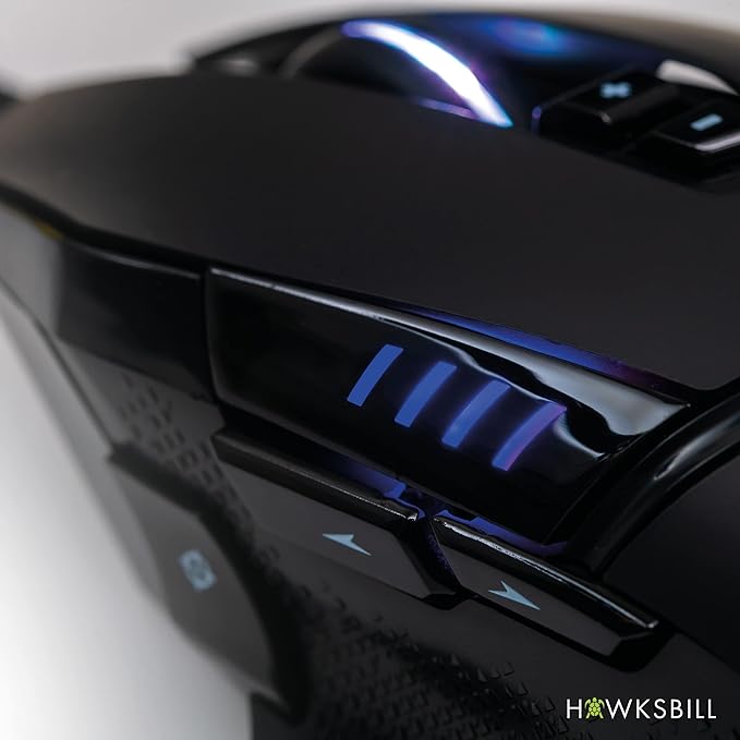 Super Slider V1 High Performance Wired Gaming Mouse, Adjustable DPI up to 19,000, RGB LED On-Board Memory, PC/MAC