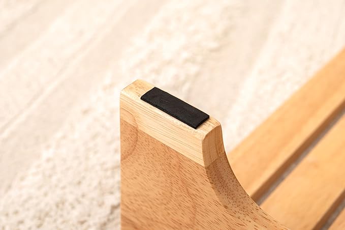 PaletteLife Wooden Footrest, D11.42 xW17.72 xH4.93 (29x45x12.5cm), 1x1.5 ft, Medium, Natural Ashwood, Ergonomic Design