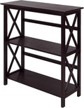 Montego 3-Shelf Bookcase-Espresso