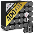 DIYMAG Strong Magnetic Adhesive Dots 400Pcs 0.6x0.12Inch Fridge Refrigerator Magnet for Crafts Whiteboard with Adhesives Backing Magnetic Small Black Button Ceramic Circle Round Heavy Duty