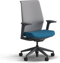 HON Cipher Mesh Office Chair, Standard Cylinder, Height Adjustable Arms, Office Chair with Lumbar Support, Titanium Mesh, Charcoal Frame, Peacock