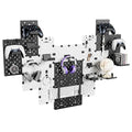 PEGZONE Controller and Headphone Holder Wall Mount, Modular Gaming Pegboard with Accessories, Controller Stand for Xbox PS5 PS4 Switch, Video Game Storage, Disc Shelf, 14pcs Pegboard, Black & White