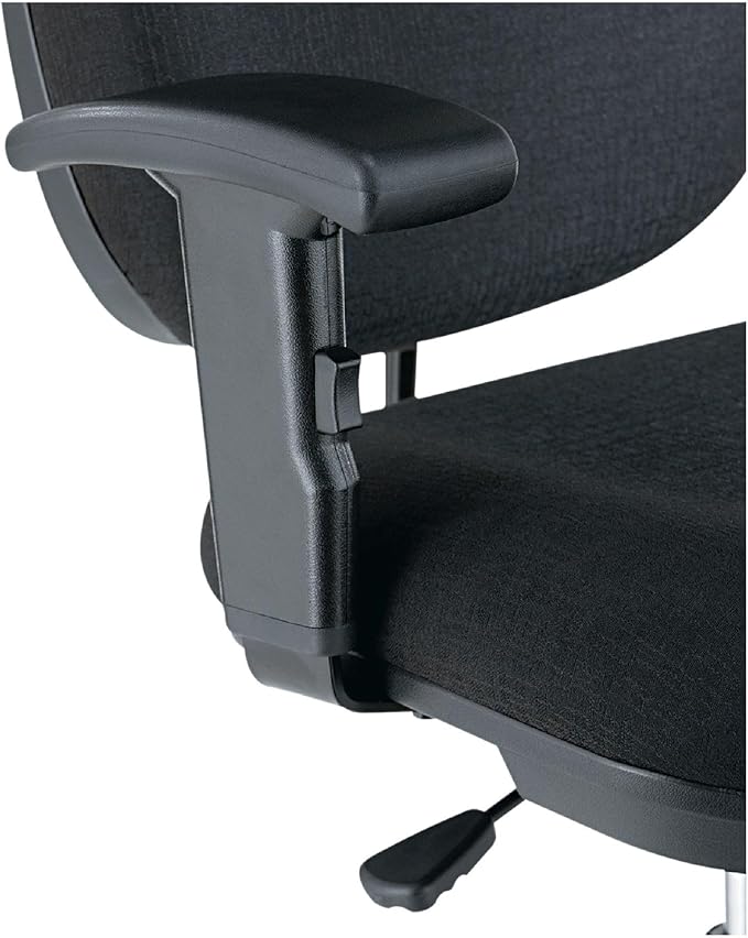 Alera Interval Series Swivel Task Stool, 100% Acrylic, Black