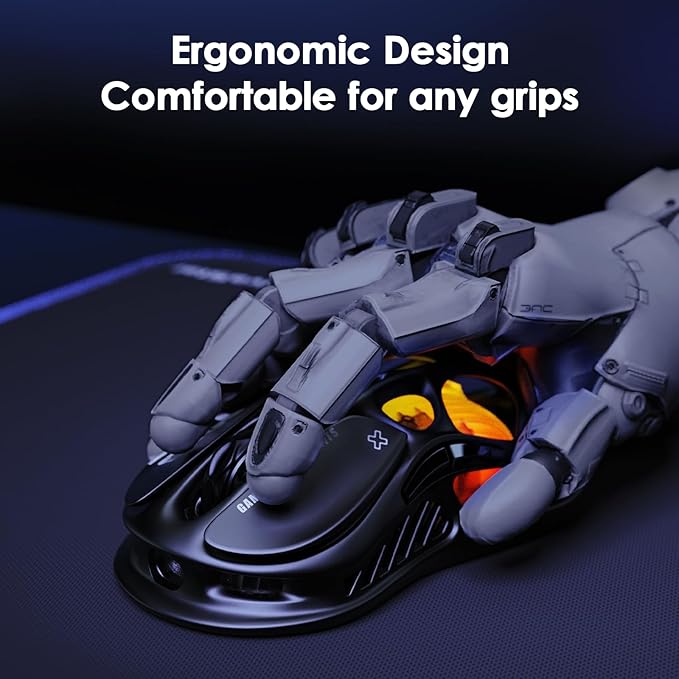GravaStar Mercury M2 Wireless Gaming Mouse with GravaStar Alpha65 Robot Fast GaN Charger Block