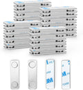 24-Pairs Magnetic Picture Hanging Strips, Magnetic Fixator Removable and Damage Free, Adhesive Strips for Frame Hanging and Home Decorations