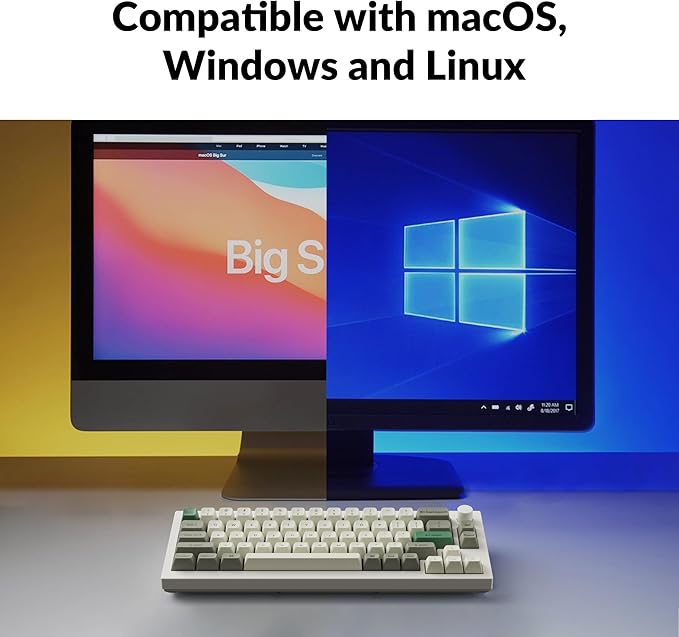 Keychron Q2 Max Wireless Custom Mechanical Gaming Keyboard, QMK/VIA Programmable Knob 2.4 GHz/Bluetooth 5.1/Wired, 65% Compact RGB Hot-Swap with Gateron Banana Switch for Mac Windows Linux - White