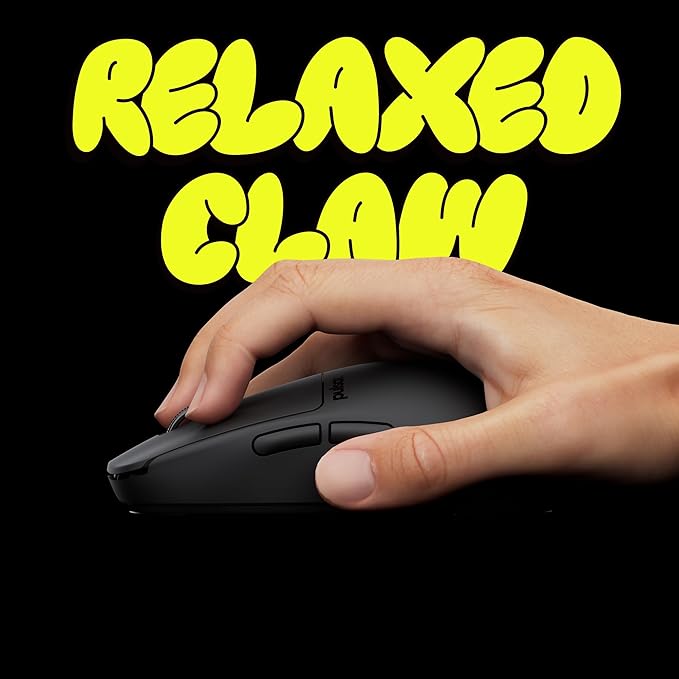 Pulsar Gaming Gears X2H Crazylight Wireless Gaming Mouse, Ultra Lightweight 1.51 oz (43g), Optical Switch, 32000 DPI, 750 IPS, XS-1 Sensor, 8k Compatible (Medium, Jet Black)