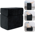 ROYALAY Adjustable Foot Rest Under Desk for Office, High-Density Foam Foot Rest with 3 Adjustable Heights, Ergonomic Footrest with Washable Cover for Home, Airplane, Travel(17 * 11 * 17in, Black)