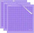 REALIKE 12X12 StrongGrip Cutting Mats for Silhouette Cameo 5/4/3/2/1(3 Mats) Gridded Adhesive Non-Slip Cut Mat for Crafts, Quilting, Sewing, Scrapbooking and All Arts
