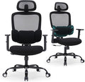 Ergonomic High-Back Mesh Office Chair with Lumbar Support & Headrest