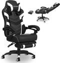 Respawn 110 Pro Ergonomic Gaming Chair with Footrest for Adults - Comfortable Office Gaming Recliner with Lumbar Support and Headrest, Racing Style Video Game Chairs for Computer Gamer - White