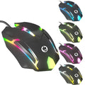 GAME PUNK Phantazma Wired Gaming Mouse with RGB LED Lights, Ergonomic USB Computer Mouse for PC Laptop Windows Mac Linux PS4 PS5 Xbox, High-Precision Optical Sensor Up to 1,500 DPI