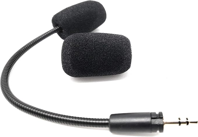 TNE for Turtle Beach 50x Recon Mic Replacement 3.5mm Game Microphone Boom for Ear Force XO Three XO Four Stealth Recon 150 50 50P 60P Camo Xbox One PS4 Gaming Headsets Premium with Lock