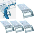 Zonon 4pcs 90 mm Wide Wire Mesh Cable Tray Cable Guider Water Fall Cable Guider Tray Dividing & Cable Routing for Wire Mesh Cable Trays