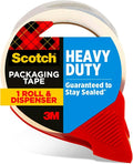 Scotch Heavy Duty Shipping Packing Tape,Clear,Shipping and Packaging Supplies,1.88 in. x 38.2 yd.,1 Tape Roll with Dispenser,(Pack of 12)
