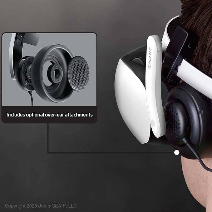 Bionik Mantis Attachable VR Headphones: Compatible with PlayStation VR2, Adjustable Design, Connects Directly to PSVR, Hi-Fi Sound, Sleek Design/PS4/PS5