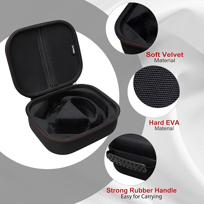 LTGEM Case Compatible with Turtle Beach Stealth 600/700 Gen 3 & 600/700 Gen 2 MAX Wireless Gaming Headset, Black