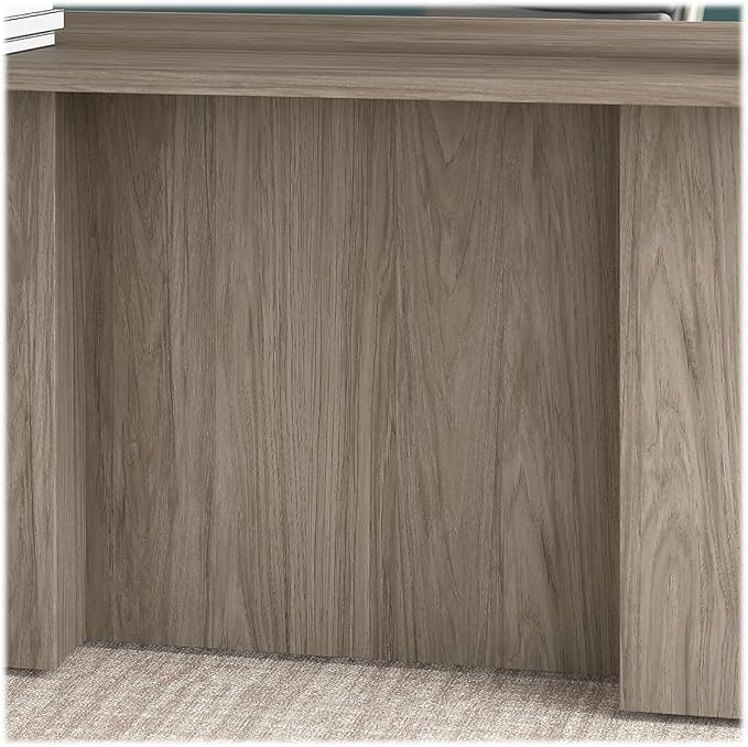 Bush Business Furniture Office 500 72W L Shaped Executive Desk with Drawers in Modern Hickory, Large Computer Table for Home Office or Professional Workspace