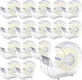 OWLKELA Clear Tapes and Refillable Dispensers 16 Pack, 0.7" x 28 yds per roll, Transparent Tape Refills, Office Tape with Dispenser for Home, School