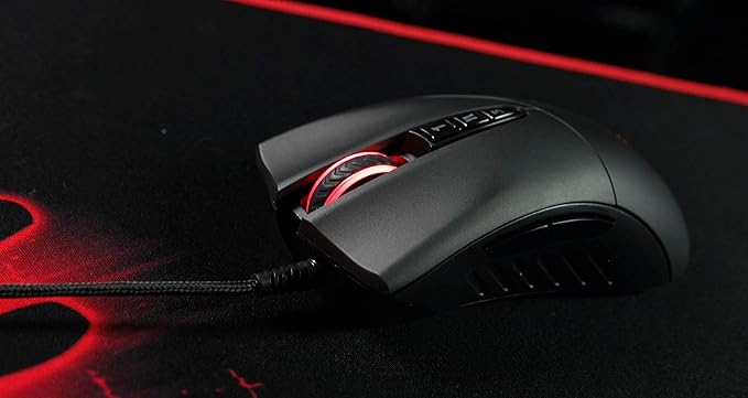Bloody SP30 Ergonomic Optical Switch Gaming Mouse - Fastest Mouse Switch in Gaming - Enthusiast Grade Sensor - 8 Programmable Buttons - Non-Slip Rubberized Black