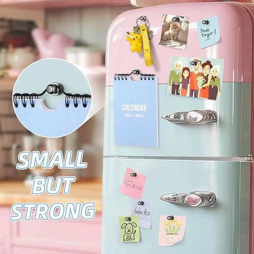 20 Pcs Fridge Magnets, Refrigerator Magnets, Small Strong Magnets, Whiteboard Magnets for Fridge, Magnetic Push Pins for Locker, Kitchen Decor and Accessories, Office, Classroom Organization