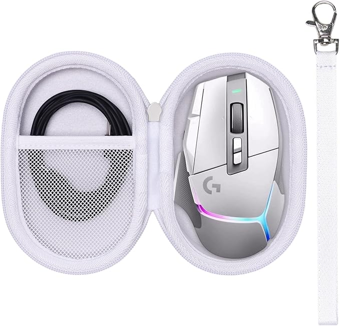 Logitech G502 Hero / G305 / G502 / G502 X Plus / G502 X/G PRO X 2 / G PRO X 2 DEX/G PRO X/G Pro 2 / G703 / G705 / G309 High Performance Wired Gaming Mouse, White(Case Only)