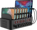Charging Station for Multiple Devices,Cinlinso 150W/35A 16 Port USB Charging Station,Multi Device Fast Charger Organizer Compatible with iPad,Tablet,Kindle Cell Phone and Other Electronic