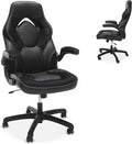 RESPAWN 3085 Ergonomic Gaming Chair for Adults, High Back Office Chair with Headrest and Flip Up Arms, Leather Racing Style Gaming Seat with Lumbar Support, Video Game Computer Desk Seat - Black