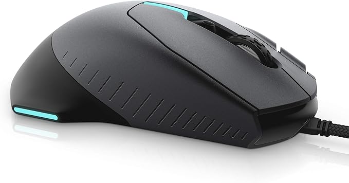 Alienware Gaming Mouse 510M RGB Gaming Mouse AW510M: 16, 000 DPI Optical Sensor - Alienfx RGB - 10 Buttons - Adjustable Scroll Wheel - Large Click Anywhere L/R Buttons