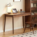 Computer Desk, Solid Wood Desk, Mid Century Modern Home Office, Writing Desk with Drawers for Study Bedroom Living Room