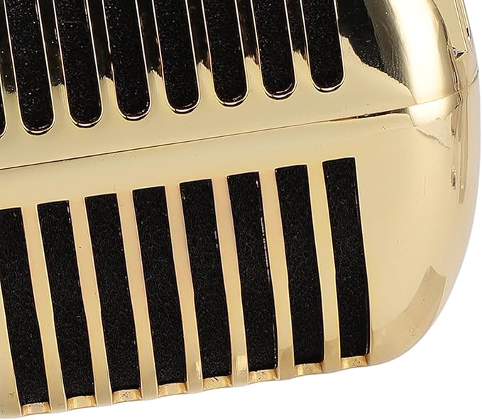 Classic Retro Microphone, Vintage Dynamic Microphone, Zinc Alloy Self Tensioning Rotating Rack, Unidirectional Cardioid Mic, Universal Stand Compatible (Golden)