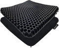 Gel Seat Cushion for Long Sitting Pressure Relief - Non-Slip Gel Chair Cushions for Back, Sciatica, Tailbone Pain Relief - Seat Cushion for Office Desk Chair, Car Seat – Wheelchair Cushions