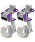 Mr. Pen- Heavy Duty Packing Tape Dispenser Gun, 2 Inch, 2 Pack with 2 Clear Tape Rolls, Handheld Tape Gun for Moving, Shipping, Sealing Boxes & Packaging