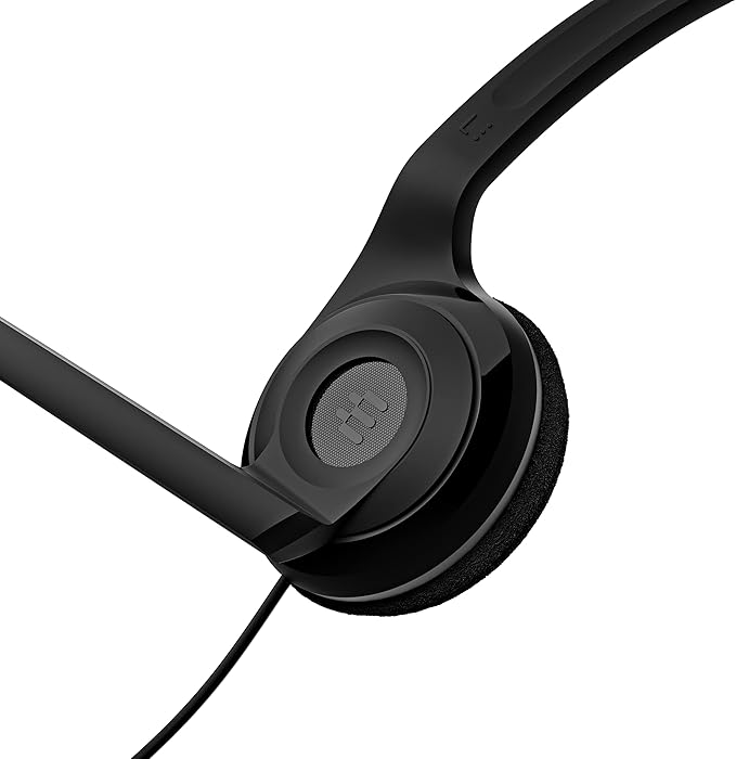 EPOS Sennheiser PC 5 Chat - Headset for Internet Communication, E-Learning and Gaming - Noise Cancelling Microphone, Casual Gaming Lightweight, high Comfort, Minimalistic, Black