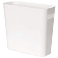 Youngever 1.5 Gallon Slim Trash Can, Plastic Garbage Container Bin, Small Trash Bin with Handles for Home Office, Living Room, Study Room, Kitchen, Bathroom (1 Pack White)