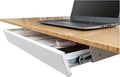 Stand Up Desk Store Add-On Office Sliding Under-Desk Drawer Storage Organizer for Standing Desks | Requires 14" of Front to Back Clearance Beneath Desks and Tables (White)