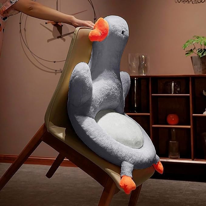 Crown Back Seat Cushion Office Chair Nest Seat Cushion Indoor Outdoor Chair Pad Tufted Sitting Cushion Seat Support Relieves Garden Sofa Armchair Wheelchair Back Chair Cushion (Grey Goose(50CM))